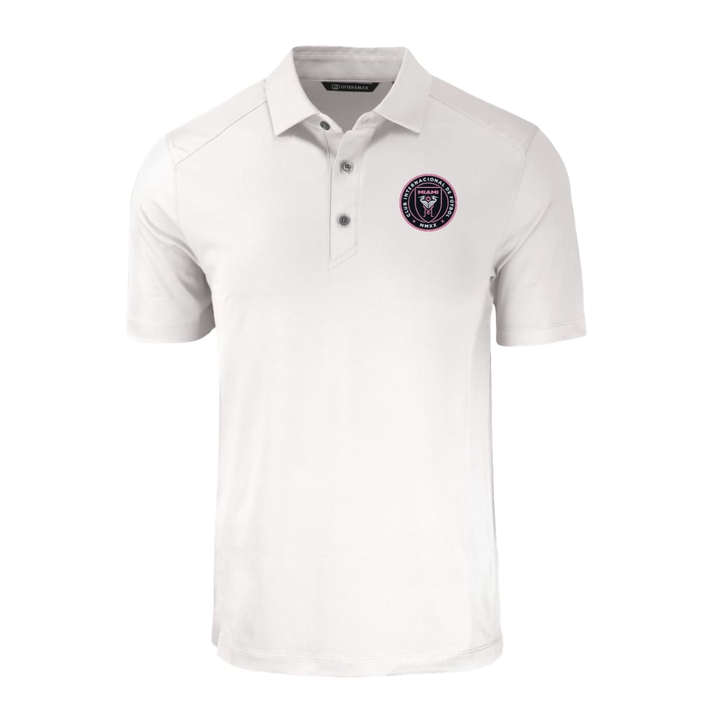  Inter Miami CF Cutter & Buck Big & Tall Forge Eco Stretch Recycled Polo - White